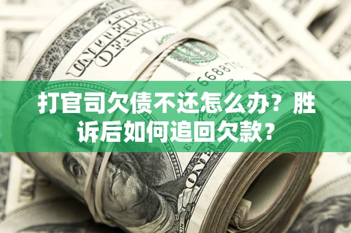 武汉打官司欠债不还怎么办？胜诉后如何追回欠款？