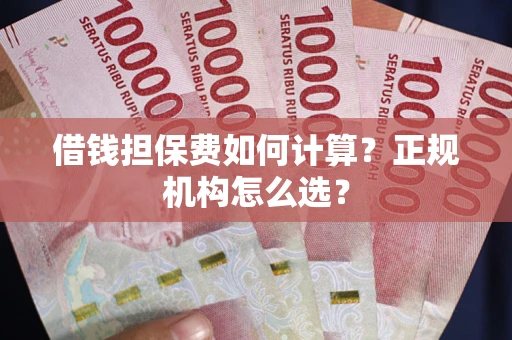 武汉借钱担保费如何计算？正规机构怎么选？