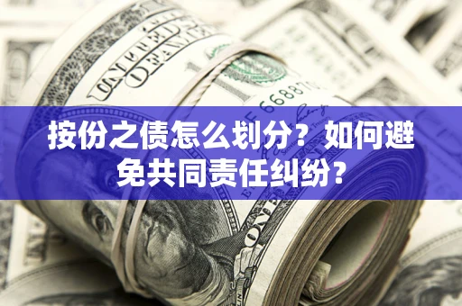 武汉按份之债怎么划分？如何避免共同责任纠纷？