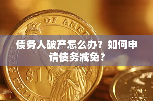 武汉债务人破产怎么办？如何申请债务减免？