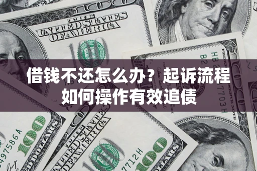 武汉借钱不还怎么办？起诉流程如何操作有效追债