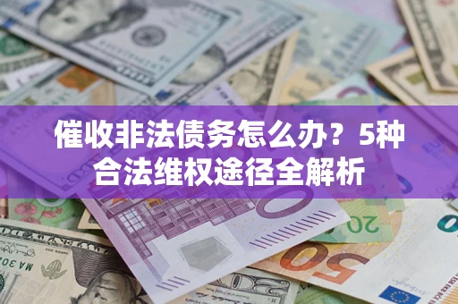 武汉催收非法债务怎么办？5种合法维权途径全解析