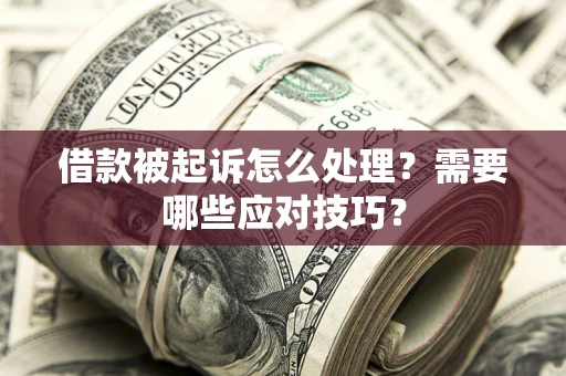 武汉借款被起诉怎么处理？需要哪些应对技巧？