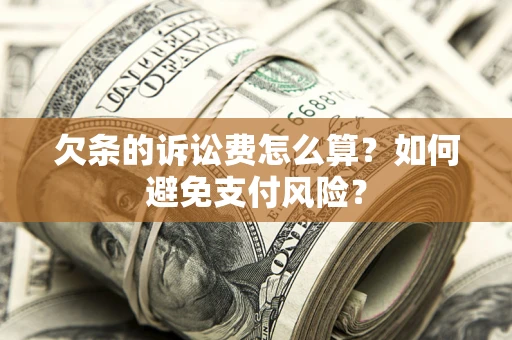 武汉欠条的诉讼费怎么算？如何避免支付风险？